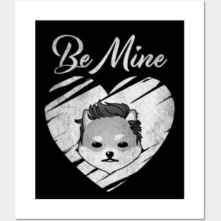 Valentine Be Mine Dogelon Mars ELON Coin To The Moon Crypto Token Cryptocurrency Blockchain Wallet Birthday Gift For Men Women Kids Posters and Art